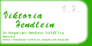 viktoria hendlein business card